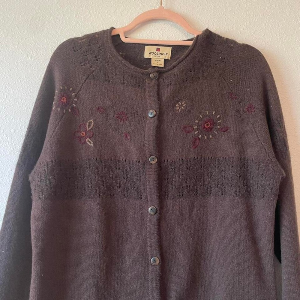Vintage 1980s Retro‎ Geometric Grandpa Sweater - Picture 3 of 7